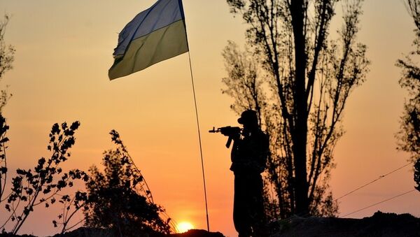 Военнослужащий украинской армии, архивное фото Военнослужащий украинской армии, архивное фото