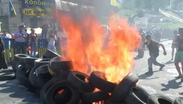 Беспорядки в центре Киева: мнения активистов и силовиков Беспорядки в центре Киева: мнения активистов и силовиков
