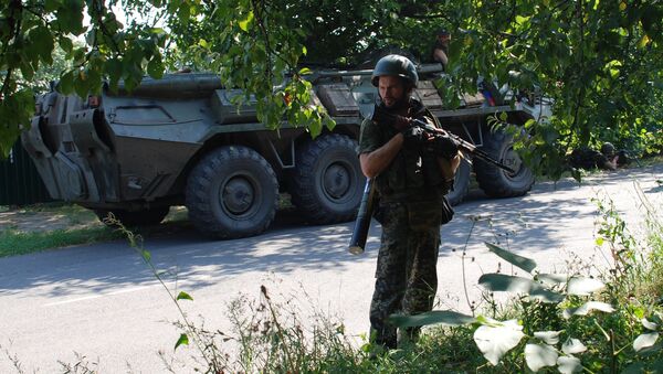 Ополченцы ДНР в городе Иловайске Донецкой области Ополченцы ДНР в городе Иловайске Донецкой области