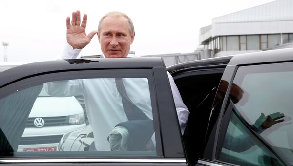 Президент России Владимир Путин прибыл в Минск, архивное фото Президент России Владимир Путин прибыл в Минск, архивное фото