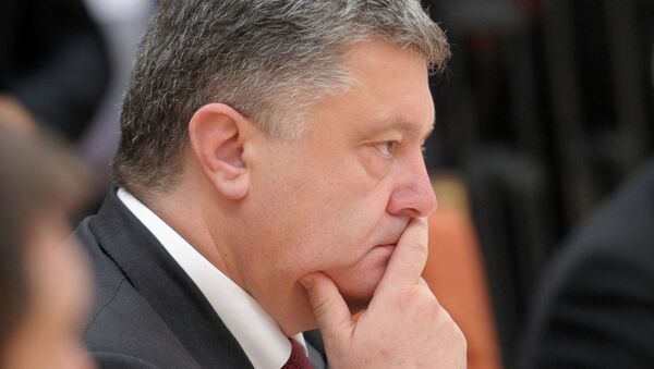 Президент Украины Петр Порошенко на встрече в Минске Президент Украины Петр Порошенко на встрече в Минске