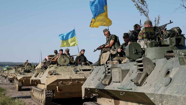 Украинские военные возле Славянска Украинские военные возле Славянска
