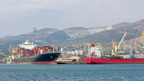 Российские грузовые корабли в порту. Архивное фото