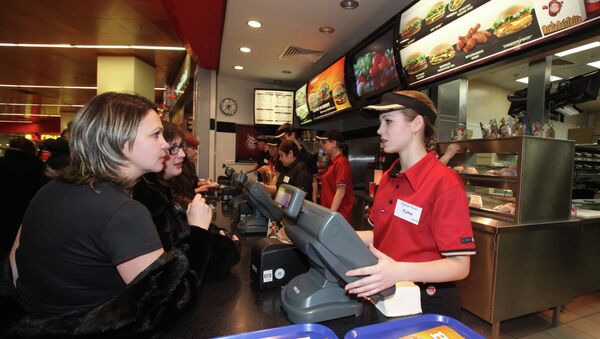 Ресторан Burger King. Архивное фото Ресторан Burger King. Архивное фото