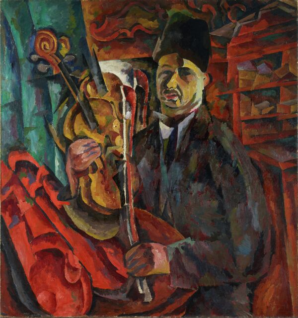 А.Лентулов. Автопортрет со скрипкой.Конец 1910-х- начало 1920-х А.Лентулов. Автопортрет со скрипкой.Конец 1910-х- начало 1920-х