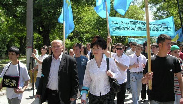 Шествие колон в День депортации крымских татар 18 мая Шествие колон в День депортации крымских татар 18 мая