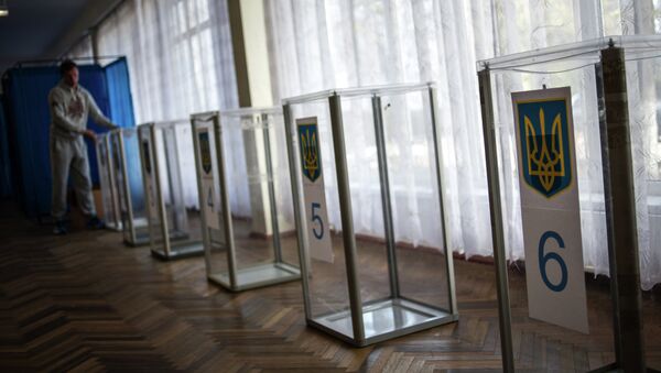 Избирательный участок на Украине Избирательный участок на Украине
