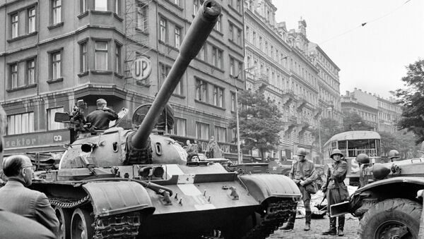 Пражская весна в Чехословакии. Архивное фото Пражская весна в Чехословакии. Архивное фото