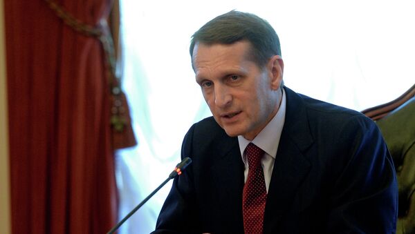 Председатель Государственной Думы РФ Сергей Нарышкин, архивное фото Председатель Государственной Думы РФ Сергей Нарышкин, архивное фото