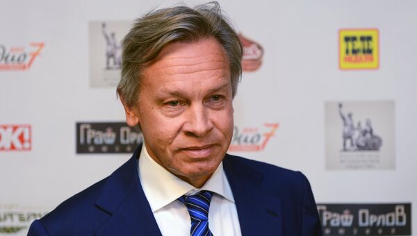 Председатель комитета Государственной Думы РФ по международным делам Алексей Пушков, архивное фото Председатель комитета Государственной Думы РФ по международным делам Алексей Пушков, архивное фото