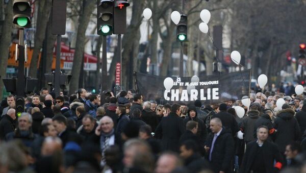 Марш памяти жертв терактов в Париже, архивное фото Марш памяти жертв терактов в Париже, архивное фото
