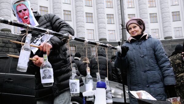 Акция протеста в Киеве против приватизации стратегических предприятий Украины Акция протеста в Киеве против приватизации стратегических предприятий Украины