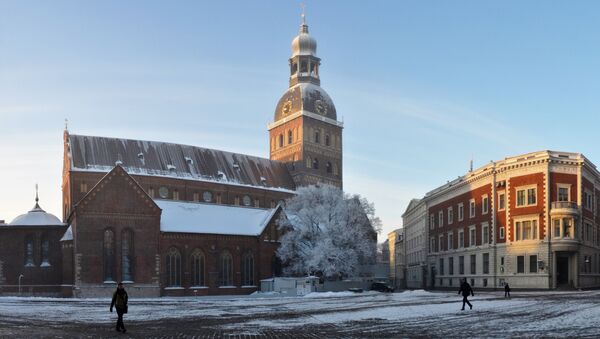 Домский собор в Риге. Архивное фото Домский собор в Риге. Архивное фото