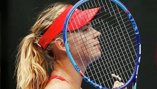 Российская теннисистка Мария Шарапова на Australian Open 2015 Российская теннисистка Мария Шарапова на Australian Open 2015