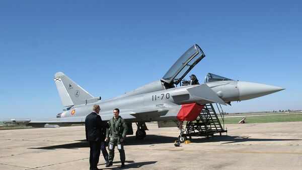Истребитель Eurofighter ВВС Испании Истребитель Eurofighter ВВС Испании