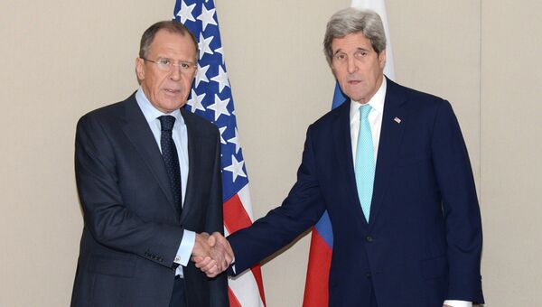 Встреча главы МИД РФ С.Лаврова с госсекретарем США Д.Керри. Архивное фото Встреча главы МИД РФ С.Лаврова с госсекретарем США Д.Керри. Архивное фото