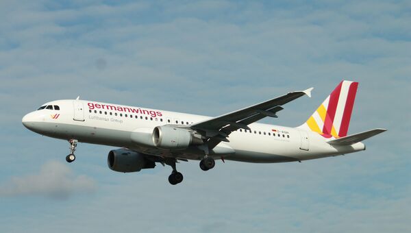 Самолет Airbus A320-231 компании Germanwings. Архивное фото Самолет Airbus A320-231 компании Germanwings. Архивное фото