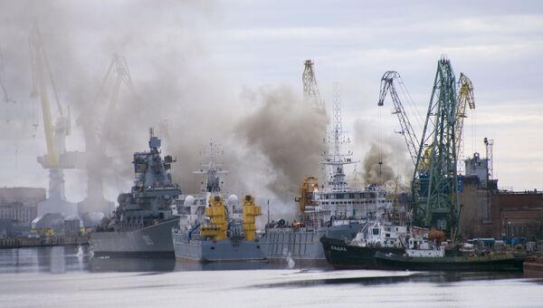 Пожар на АПЛ Орел, которая проходит ремонт на заводе Звездочка, Северодвинск Пожар на АПЛ Орел, которая проходит ремонт на заводе Звездочка, Северодвинск