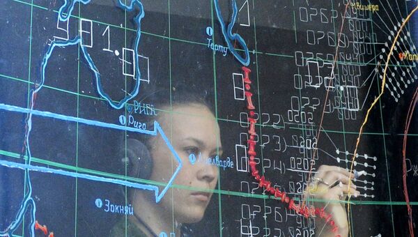 На командном пункте во время несения боевого дежурства. Архивное фото На командном пункте во время несения боевого дежурства. Архивное фото