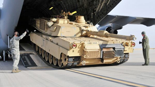 Американский танк M1A2 Abrams. Архивное фото Американский танк M1A2 Abrams. Архивное фото