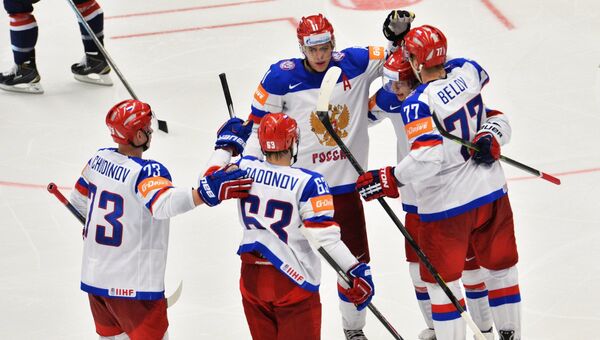 Хоккей. Чемпионат мира - 2015. Матч Россия - США Хоккей. Чемпионат мира - 2015. Матч Россия - США