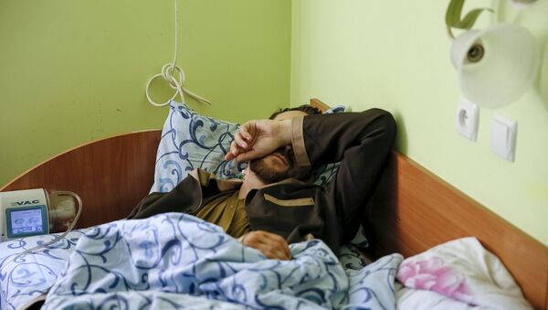 Задержанный якобы российский военный в госпитале Киева. 19 мая 2015 Задержанный якобы российский военный в госпитале Киева. 19 мая 2015