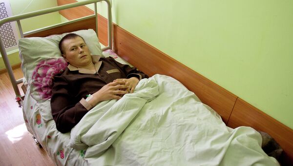 Один за задержанных на Украине российских граждан в военном госпитале Киева Один за задержанных на Украине российских граждан в военном госпитале Киева
