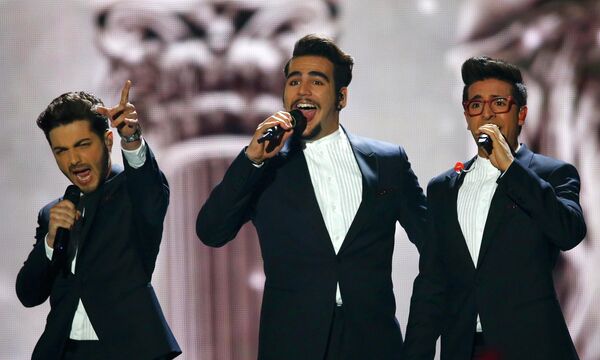 Трио Il Volo из Италии выступает в финале конкурса Евровидение Трио Il Volo из Италии выступает в финале конкурса Евровидение