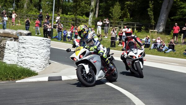 Мотоциклетные гонки Isle of Man TT. Архивное фото Мотоциклетные гонки Isle of Man TT. Архивное фото