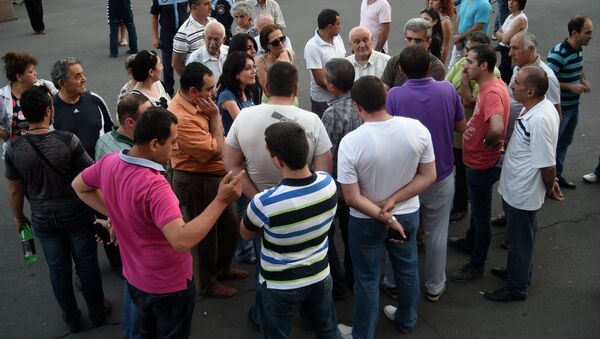 Акция протеста против повышения тарифов на электроэнергию в Ереване Акция протеста против повышения тарифов на электроэнергию в Ереване