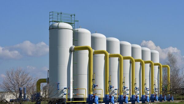 Газокомпрессорная станция в Боярке Киевской области, Украина. Архивное фото Газокомпрессорная станция в Боярке Киевской области, Украина. Архивное фото