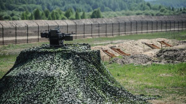 На участке границы Украины с Россией На участке границы Украины с Россией