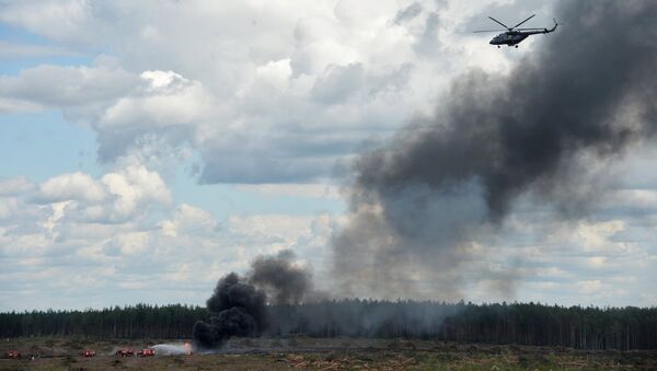 Вертолет Ми-28 потерпел крушение в Рязанской области Вертолет Ми-28 потерпел крушение в Рязанской области