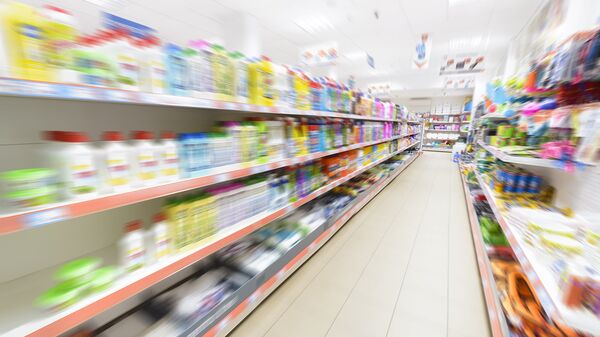 Отдел бытовой химии в магазине Отдел бытовой химии в магазине