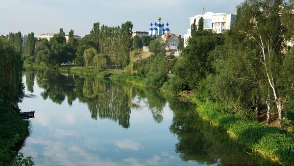 Река Цна в городе Тамбов. Архивное фото. Река Цна в городе Тамбов. Архивное фото.