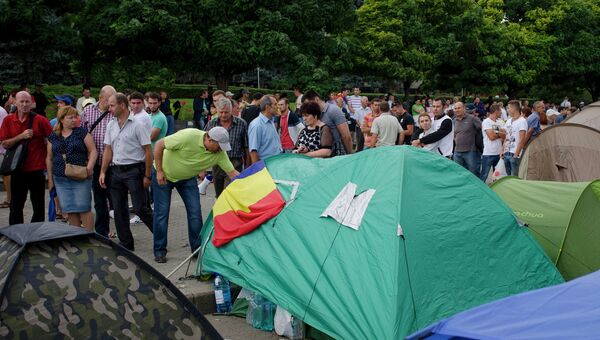 Акции протеста в Кишиневе. Архивное фото Акции протеста в Кишиневе. Архивное фото