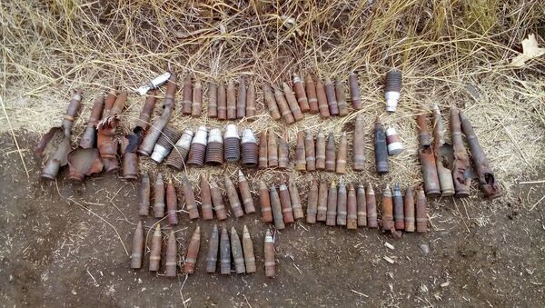 Боеприпасы, обнаруженные в ЛНР. Архивное фото Боеприпасы, обнаруженные в ЛНР. Архивное фото