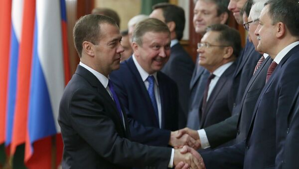 Заседание Совета министров Союзного государства России и Белоруссии. Архивное фото Заседание Совета министров Союзного государства России и Белоруссии. Архивное фото