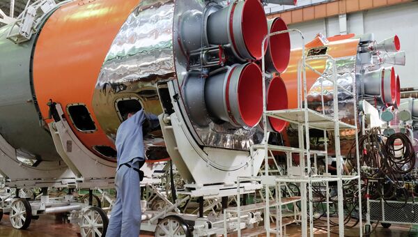 Сборка ракет-носителей в РКЦ Прогресс, архивное фото Сборка ракет-носителей в РКЦ Прогресс, архивное фото