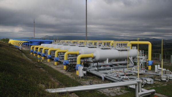 Высокогорная газокомпрессорная станция Воловец в Закарпатской области, Украина. Архивное фото Высокогорная газокомпрессорная станция Воловец в Закарпатской области, Украина. Архивное фото