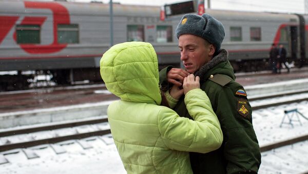 Осенний призыв на военную службу в Омске. Архивное фото Осенний призыв на военную службу в Омске. Архивное фото