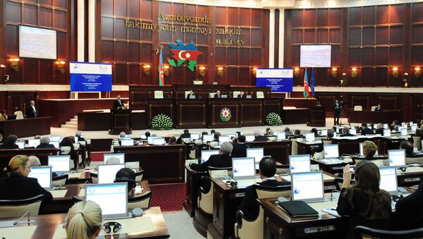 Заседание парламента Азербайджанской Республики. Архивное фото Заседание парламента Азербайджанской Республики. Архивное фото