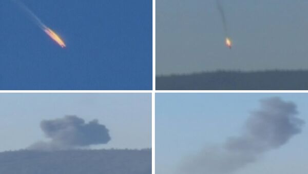 Самолет Су-24, потерпевший крушение на границе Сирии и Турции Самолет Су-24, потерпевший крушение на границе Сирии и Турции
