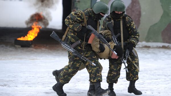 Военнослужащие внутренних войск МВД России. Архивное фото Военнослужащие внутренних войск МВД России. Архивное фото