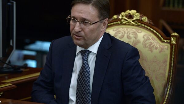 Глава Ростехнадзора Алексей Алешин во время встречи с президентом России Владимиром Путиным в Кремле Глава Ростехнадзора Алексей Алешин во время встречи с президентом России Владимиром Путиным в Кремле