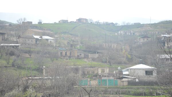 Пограничное село Талиш Мартакертского района Нагорного Карабаха. Архивное фото Пограничное село Талиш Мартакертского района Нагорного Карабаха. Архивное фото
