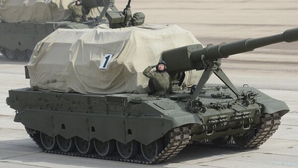Самоходная артиллерийская установка САУ Коалиция-СВ. Архивное фото Самоходная артиллерийская установка САУ Коалиция-СВ. Архивное фото