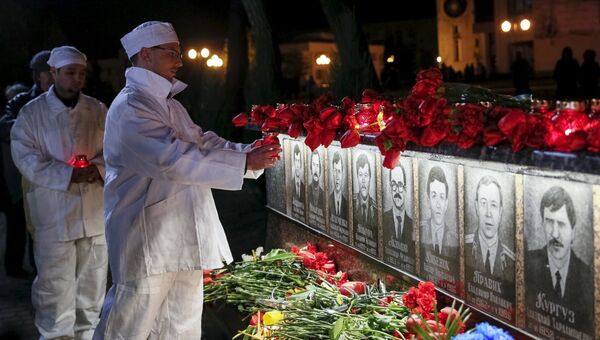 Памятные мероприятия в городе Славутиче посвященные годовщине катастрофы на Чернобыльской АЭС Памятные мероприятия в городе Славутиче посвященные годовщине катастрофы на Чернобыльской АЭС