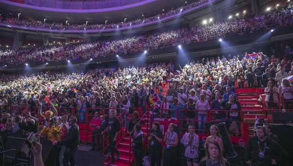 Зрители во время финала конкурса Евровидение-2016. Архивное фото Зрители во время финала конкурса Евровидение-2016. Архивное фото