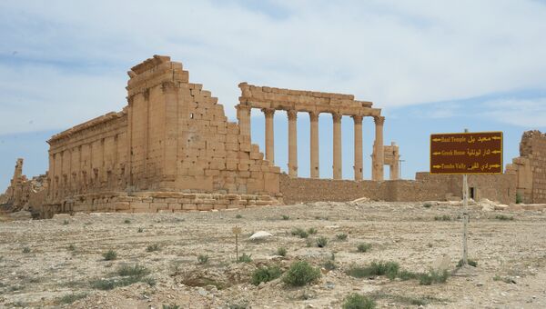 Храм Бэла в исторической части Пальмиры. Архивное фото Храм Бэла в исторической части Пальмиры. Архивное фото